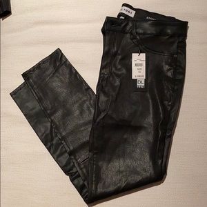 NWT DL 1961 Leather Emma Powder Legging
